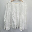 ◇ who's who Chico フーズフーチコ 長袖 チュニック サイズF ホワイト レディース E 【中古】