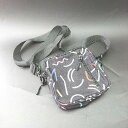 ◇ kiu 総柄 ショルダー バッグ ブラック マルチカラー レディース メンズ E 【中古】(4)