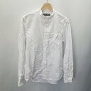 ◇ nano universe ナノ ユニバース 長袖 バンドカラーシャツ サイズS ホワイト レディース E 【中古】(4)
