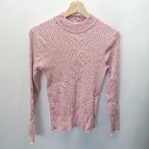 ◇ Discoat 長袖 ニット サイズM ピンク ベージュ レディース E 【中古】