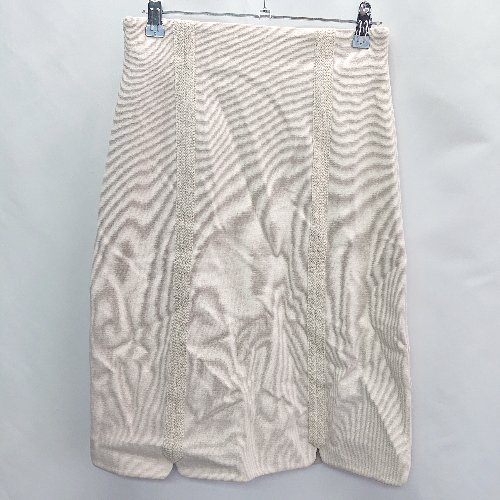 ◇ ◎●未使用● Supreme.La.La. シュープリーム・ララ 膝丈 タイト スカート サイズM ピンクベージュ系 レディース E 【中古】(4)