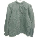 ◇ merlot メルロー 長袖 シャツ サイズF ブラック レディース E 【中古】(4)