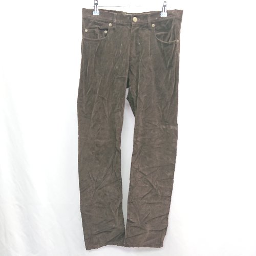 ◇ MEN'S MELROSE メンズ メルローズ コーデュロイ素材 ストレッチ ストレート パンツ サイズ2 ブラウン メンズ E 【中古】