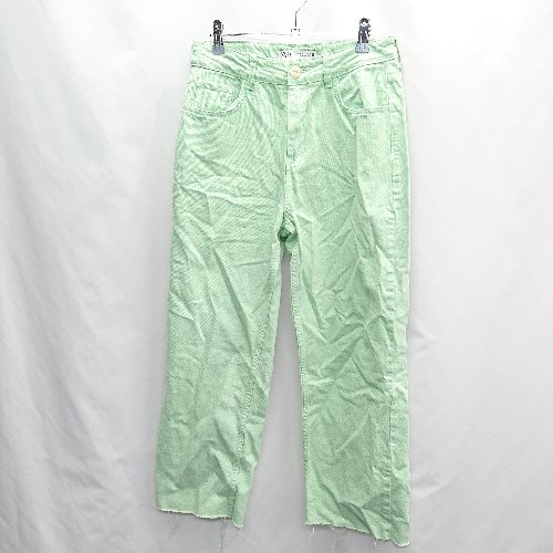 ◇ ZARA ザラ デニム サイズ38 ライトグリーン系 レディース E 【中古】