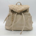 ◇ CECIL McBEE セシルマクビー ファー ガーリー キレイめ リュック ベージュ レディース E 【中古】