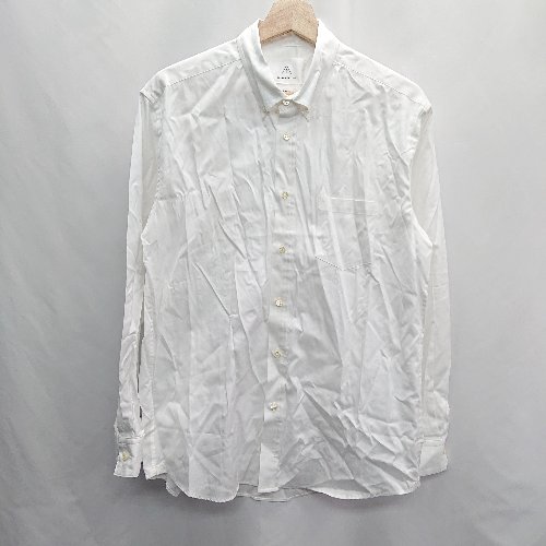 ◇ SACRAMENT FIG サクラメントフィグ 無地 コットン100% 長袖 シャツ サイズL ホワイト メンズ E 【中古】 ◇ SACRAMENT FIG サクラメントフィグ 無地 コットン100% 長袖 シャツ サイズL ホワイト メンズ E 【中古】