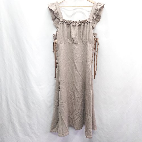 ◇ apres jour アプレジュール - ロング丈 ワンピース サイズLL ダークベージュ レディース E 【中古】