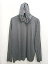 ◇ NIKE ナイキ DRY FIT ボーダー 長袖 プルオーバー パーカー サイズL ダークグレー系 メンズ P 【中古】