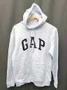 ◇ GAP ギャップ 裏起毛 長袖 プルオーバー パーカー サイズS ライトブルー系 メンズ P 【中古】