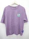 ◇ ⊂ Φ sequence TOM and JERRY 五分袖 Tシャツ カットソー サイズL パープル系 マルチ メンズ P 【中古】