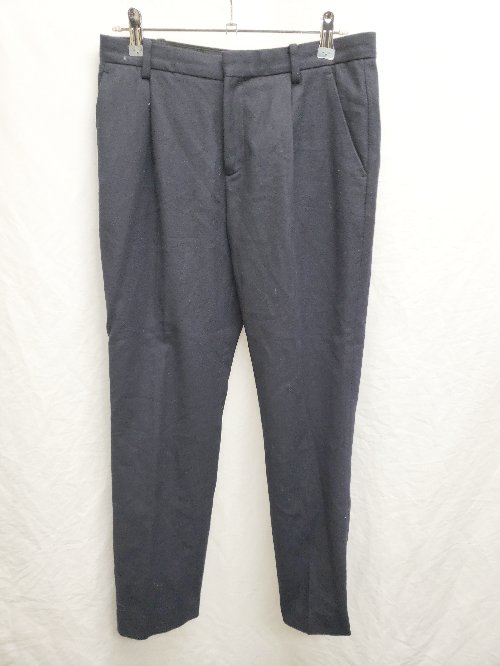 ◇ IENA イエナ ウール テーパードパンツ サイズ38 ネイビー レディース P 【中古】