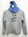 ◇ GROOVY COLORS × Disney 長袖 プルオーバーパーカー サイズⅯ グレー ブルー ブラック レディース P 【中古】