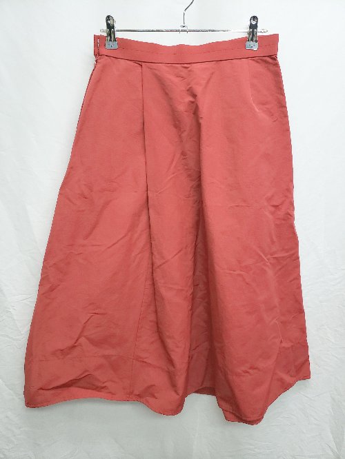 ◇ Demi-Luxe BEAMS デミルクス ビームス 膝下丈 フレア スカート サイズ36 レッド レディース P 【中古】