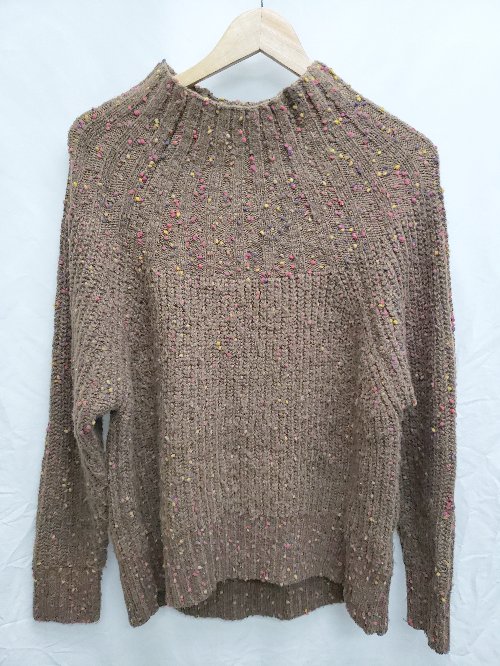 ◇ Simplicite シンプリシテェ 長袖　ニット セーター ブラウン マルチ レディース P 【中古】