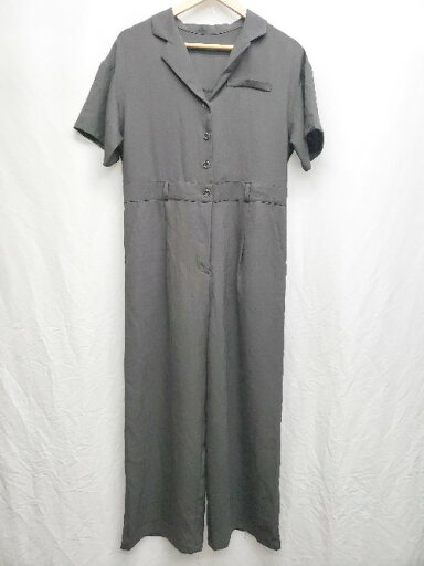 ◇ ◎ PAGEBOY ページボーイ ALICIA 半袖 オールインワン サイズF チャコールグレー系 レディース P 【中古】 ◇ ◎ PAGEBOY ページボーイ ALICIA 半袖 オールインワン サイズF チャコールグレー系 レディース P 【中古】