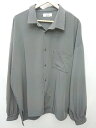 ◇ Loose ルース ビックシルエット 長袖 シャツ サイズL チャコールグレー レディース メンズ P 【中古】