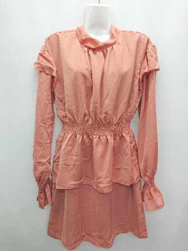 ◇ ◎ ●未使用● N WITH.エヌウィズ 長袖 ミニ丈 ワンピース サイズF ピンク系 レディース P 【中古】 ◇ ◎ ●未使用● N WITH.エヌウィズ 長袖 ミニ丈 ワンピース サイズF ピンク系 レディース P 【中古】