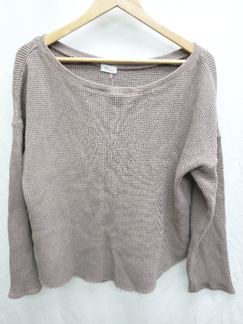 ◇ To the sea トゥーザシー 長袖 Tシャツ カットソー サイズF ブラウン系 レディース P 【中古】