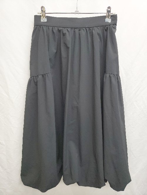 ◇ Couture brooch クチュールブローチ 膝下丈 バルーン スカート サイズ38 ブラック レディース P 【中古】(4)