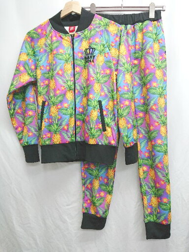 ◇ BABYDOLL ベビードール ジャケット パンツ セットアップ上下 サイズS ピンク ブルー マルチ レディース P 【中古】 ◇ BABYDOLL ベビードール ジャケット パンツ セットアップ上下 サイズS ピンク ブルー マルチ レディース P 【中古】