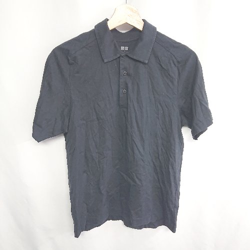 ◇ UNIQLO ユニクロ Theory セオリー 半袖 ポロシャツ サイズS ブラック レディース E 【中古】