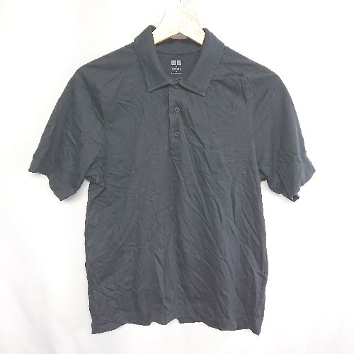 ◇ UNIQLO ユニクロ Theory セオリー 半袖 ポロシャツ サイズS ブラック レディース E 【中古】