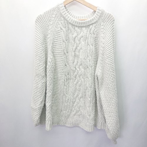 ◇ PAGEBOY ページボーイ 長袖 ニット サイズF ライトグレ- レディース E 【中古】