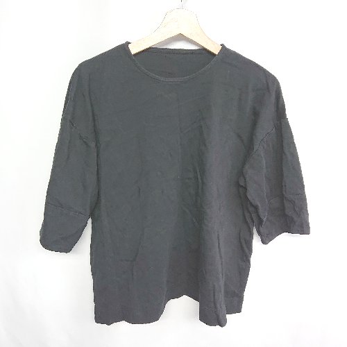 ◇ ANTIQUA アンティカ 半袖 カットソー サイズF ブラック系 レディース E 【中古】 ◇ ANTIQUA アンティカ 半袖 カットソー サイズF ブラック系 レディース E 【中古】