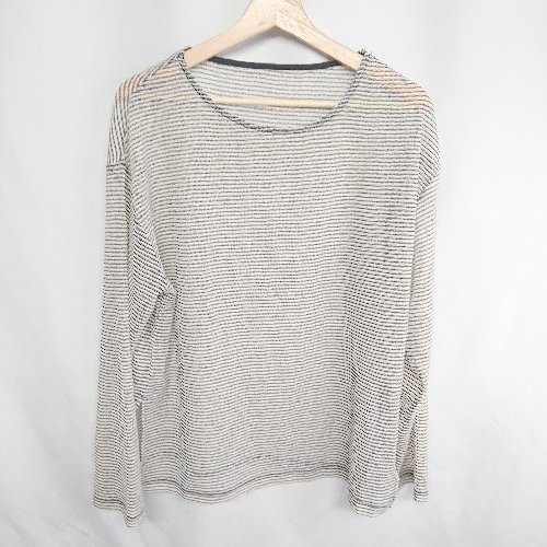 ◇ CIAOPANIC TYPY ボーダー柄 薄手 長袖 ロンT サイズ1 ブラック ベージュ レディース E 【中古】