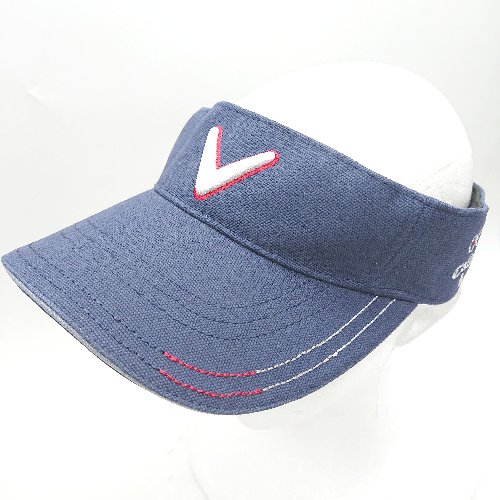 ◇ Callaway キャロウェイ サンバイザー ネイビー サイズFR メンズ E 【中古】