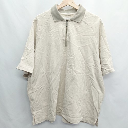 ◇ WHIMSIC ウィムジック 半袖 カットソー サイズF ベージュ メンズ E 【中古】 ◇ WHIMSIC ウィムジック 半袖 カットソー サイズF ベージュ メンズ E 【中古】