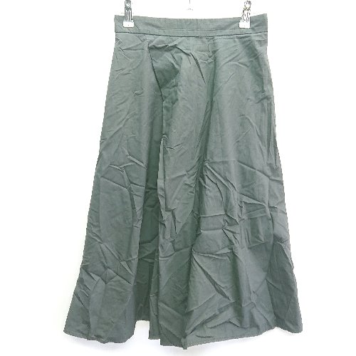 ◇ SHIPS シップス 膝下丈 フレア スカート サイズ38 ブラック レディース E 【中古】(4)