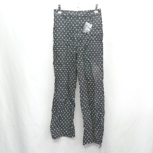 ◇ ◎ B:MING by BEAMS ビーミング by ビームス ドット柄 スラックスパンツ サイズS ブラック レディース E 【中古】