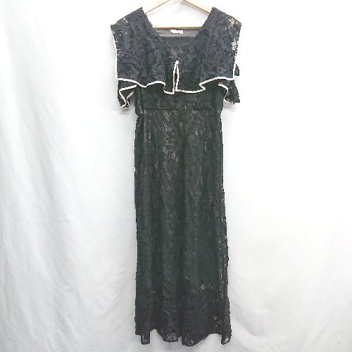 ◇ apres jour アプレジュール ノースリーブ ロング丈 ワンピース サイズLL ブラック系 レディース E 【..