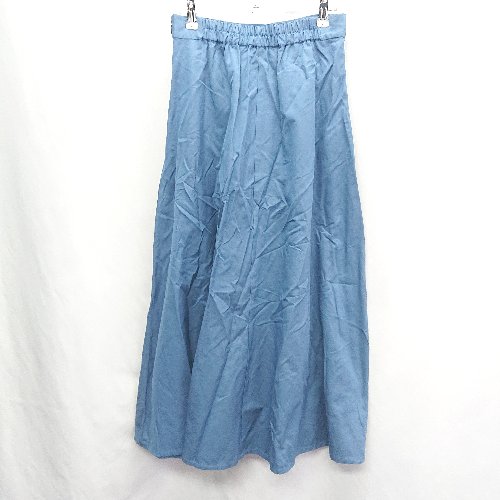 ◇ KBF ケービーエフ ロング丈 フレア スカート サイズOne ブルー系 レディース E 【中古】