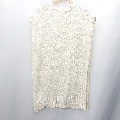 ◇ AMERICAN HOLIC アメリカン ホリック - ニットロングベスト サイズF アイボリー レディース E 【中古】