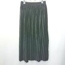 ◇ 003 NEVER ENDING LAND ロング丈 フレア スカート サイズF ブラック レディース E 【中古】(4)