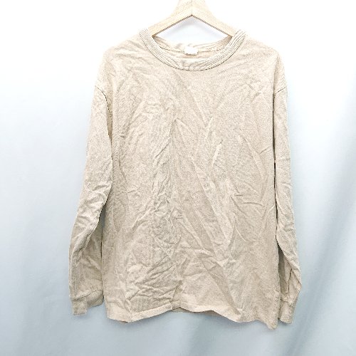 ◇ Fruit of the Loom Japan フルーツオブザルーム 長袖 ロンT サイズXL ライトブラウン メンズ E 【中古】