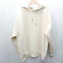 ■ RARGE BLUE 長袖 パーカー サイズL ベージュ メンズ レディース E 【中古】