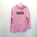 ◇ PUMA プーマ 長袖 パーカー サイズS ピンク レディース E 【中古】