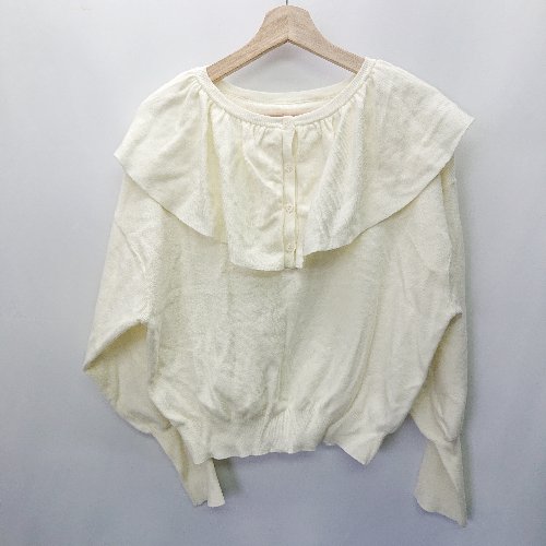 ◇ LOWRYS FARM ローリーズファーム 長袖 ニット サイズF アイボリー レディース E 【中古】