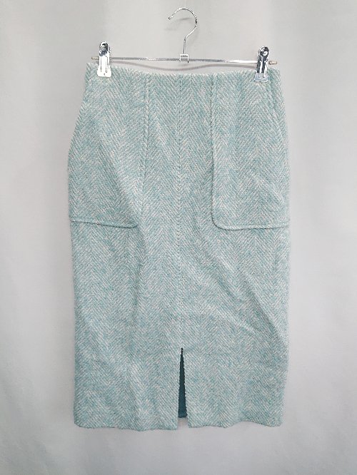 ◇ NOLLEY'S ノーリーズ ロング丈 タイト スカート サイズ36 グリーン系 レディース E 【中古】