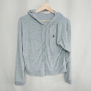 ◇ U.S. POLO ASSN. ユーエスポロアッスン 長袖 パーカー サイズM ライトブルー レディース E 【中古】