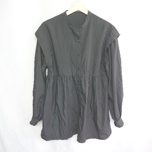 ◇ ◎ apres jour mignon 長袖 チュニック サイズF ブラック レディース E 【中古】