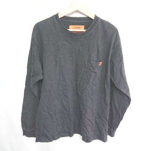 ◇ UNIVERSAL OVERALL 長袖 ロンT サイズL ブラック メンズ E 【中古】