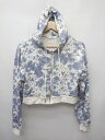 ◇ WEGO ウィゴー 長袖 パーカー サイズF ブルー ホワイト レディース P 【中古】