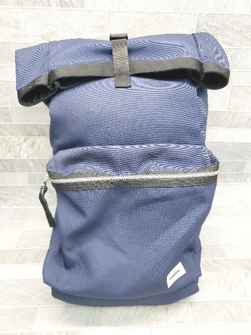◇ ADAM PATEK アダムパテック シンプル カジュアル リュック デイパック ネイビー メンズ P 【中古】