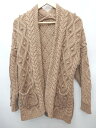 ◇ FREAK'S STORE フリークス デザインニット 長袖 カーディガン ジャケット サイズF ブラウン レディース メンズ P 【中古】