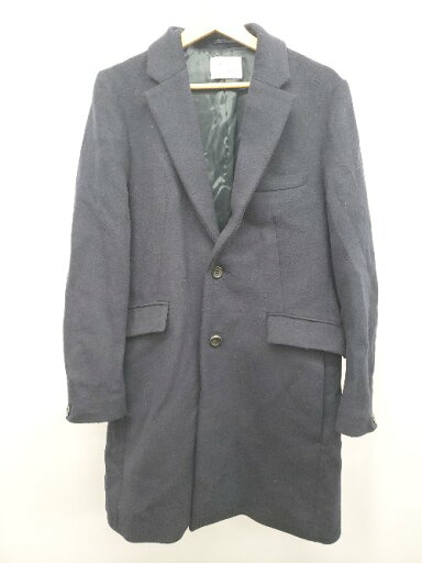 ◇ STUDIOUS ステュディオス シンプル 通勤 通学 長袖 チェスターコート サイズ1 ネイビー レディース P 【中古】 ◇ STUDIOUS ステュディオス シンプル 通勤 通学 長袖 チェスターコート サイズ1 ネイビー レディース P 【中古】