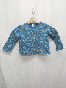 ◇ PETIT BATEAU プチバトー キッズ 子供服 花柄 長袖 カーディガン サイズ95 ブルー ホワイト ベージュ レディース P 【中古】